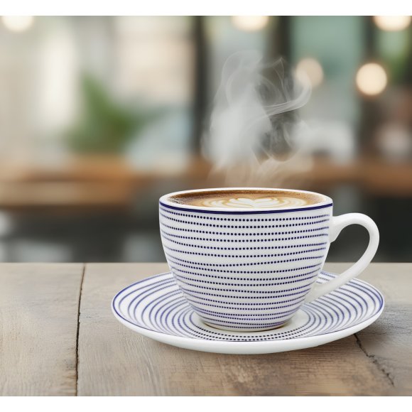 MG HOME | ZESTAW KAWOWY Z PORCELANY MAREA 4x240 ml
