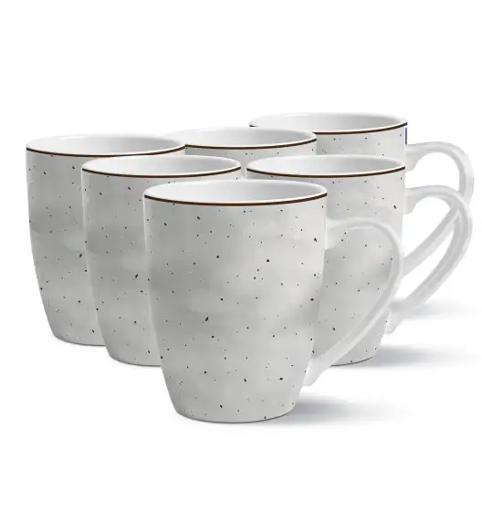 AMENITY DONE M ベージュ MG HOME | ZESTAW KUBKÓW PORCELANOWYCH ANTICO 6x360 ml