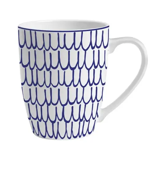 MG HOME | ZESTAW KUBKÓW PORCELANOWYCH FIORI 6x360 ml