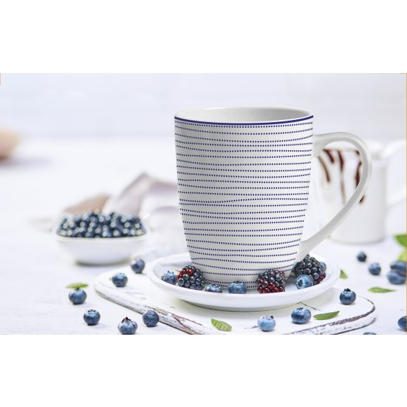 MG HOME | ZESTAW KUBKÓW PORCELANOWYCH MAREA 6x360 ml