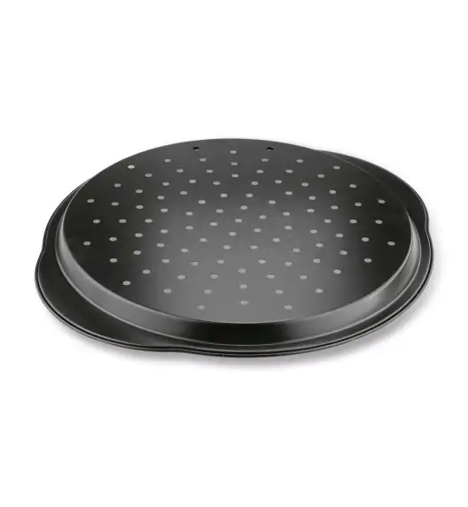 KONIGHOFFER FORMA DO PIZZY BLACK Z UCHWYTAMI 37X33X2CM