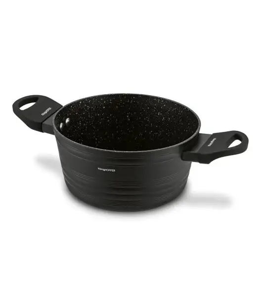 KONIGHOFFER WILLOW GARNEK ALUM. Z POWŁOKĄ GRANITOWĄ 20CM INDUKCJA