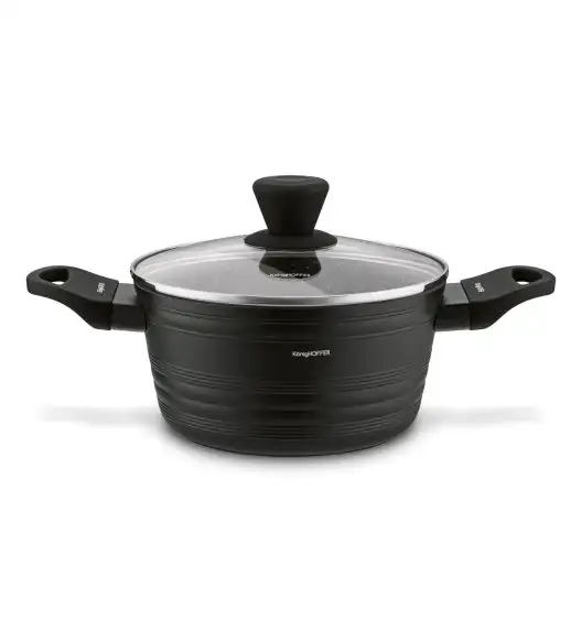 KONIGHOFFER WILLOW GARNEK ALUM. Z POWŁOKĄ GRANITOWĄ 20CM INDUKCJA