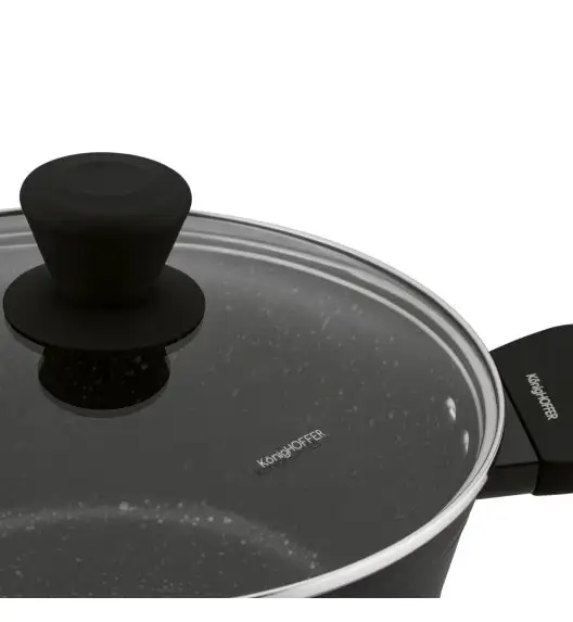 KONIGHOFFER WILLOW GARNEK ALUM. Z POWŁOKĄ GRANITOWĄ 24CM INDUKCJA