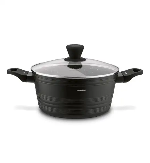 KONIGHOFFER WILLOW GARNEK ALUM. Z POWŁOKĄ GRANITOWĄ 24CM INDUKCJA