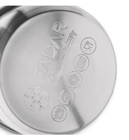 TADAR RONDEL NIERDZEWNY PROSTY 20CM INDUKCJA