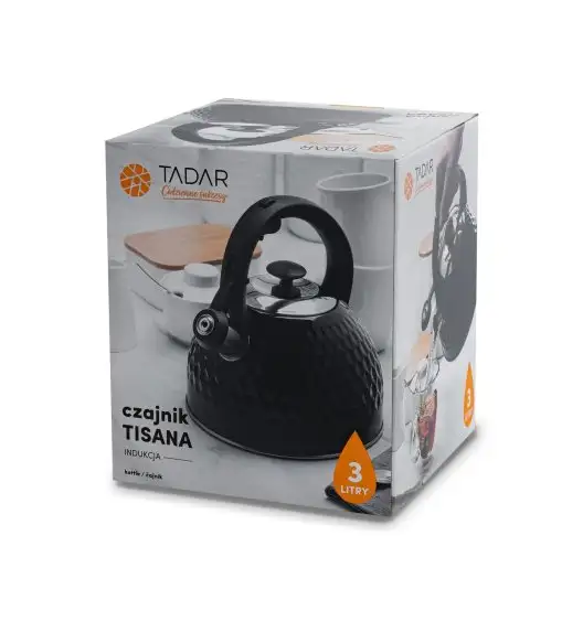 TADAR CZAJNIK TISANA CZARNY 3L INDUKCJA