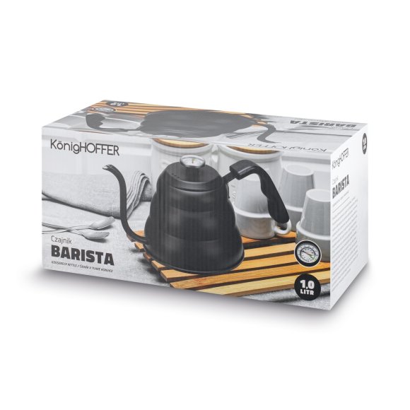 KONIGHOFFER CZAJNIK BARISTA KONEWKA 1L CZARNY