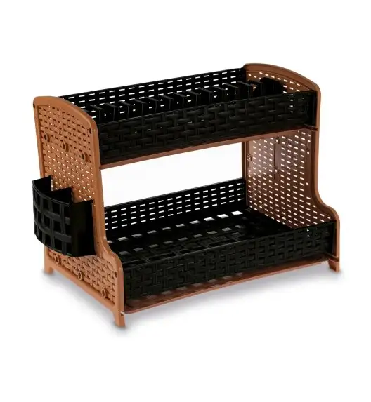 TADAR SUSZARKA DO NACZYŃ RATTAN MIX KOLORÓW 41,5X29,5X10,5CM