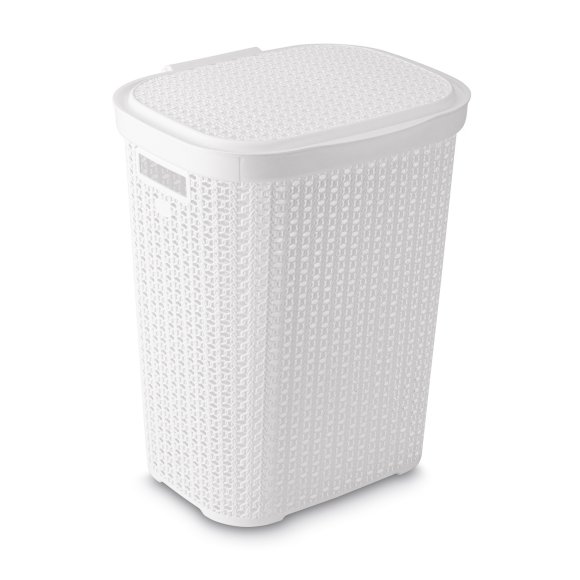 TADAR KOSZ NA BIELIZNĘ II 37,5X44,5X55 BIAŁY 55L