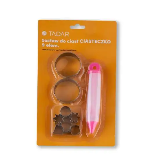TADAR ZESTAW CUKIERNICZY CIASTECZKO 9ELEM.