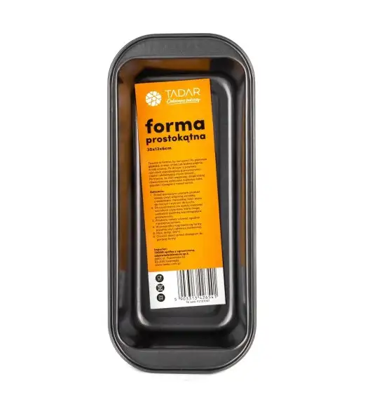 TADAR FORMA PROSTOKĄTNA/ KEKSÓWKA 30X13X6CM