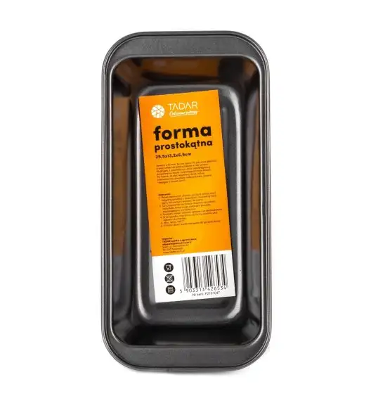 TADAR FORMA PROSTOKĄTNA/ KEKSÓWKA 25,5X13,2X6,5CM