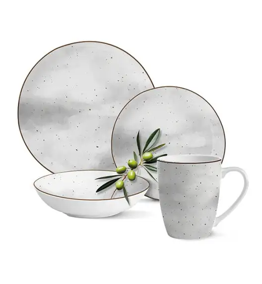 MG HOME | ZESTAW OBIADOWY Z PORCELANY ANTICO 24 EL. / 6 OS.