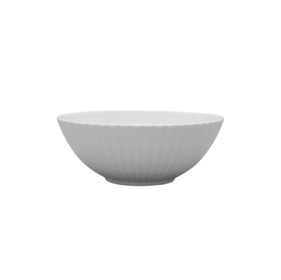 LUBIANA DAISY Salaterka 21 cm | biała porcelana | luz