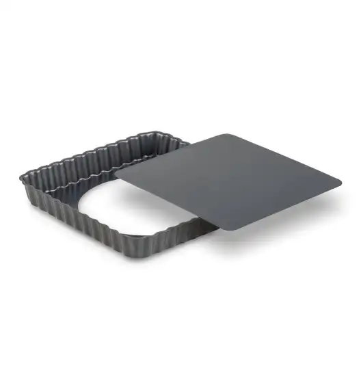 TADAR FORMA DO TARTY KWADRATOWA 21X21X2,5CM WYJMOWANE DNO