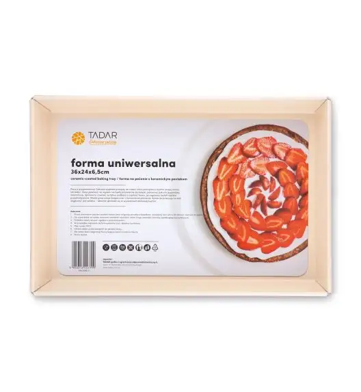 TADAR FORMA UNIWERSALNA CERAMICZNA 36X24X6,5CM