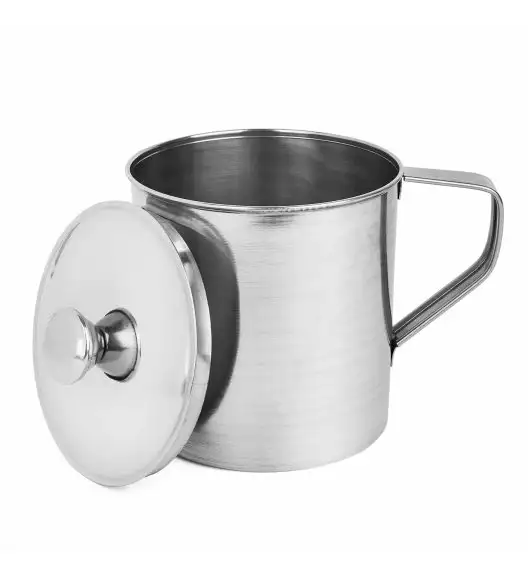 TADAR KUBEK NIERDZEWNY W POKRYWKĄ 10CM / 600ML