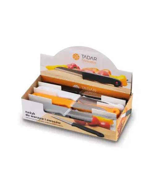 TADAR DISPLAY ZESTAW NOŻYKÓW DO WARZYW I OWOCÓW 36 SZT. MIX KOLOR