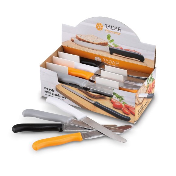 TADAR DISPLAY ZESTAW NOŻYKÓW ŚNIADANIOWYCH 36 SZT. MIX KOLOR