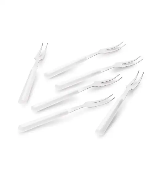TADAR KPL.6 WIDELCZYKÓW DO PRZEKĄSEK 10CM BIAŁE
