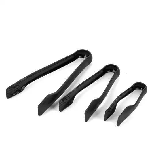TADAR ZESTAW 3 SZCZYPIEC PLASTIKOWYCH 14,5CM/19,5CM/24,5CM CZARNE