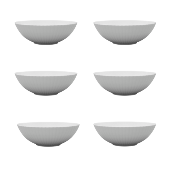 LUBIANA DAISY Salaterka 17 cm | biała porcelana | luz x 6 sztuk