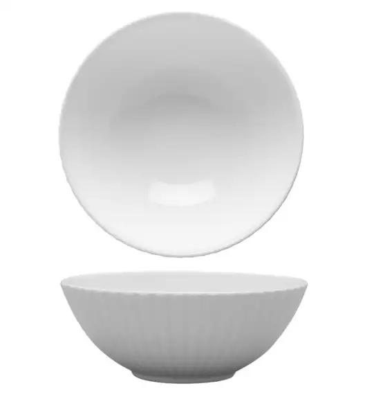 LUBIANA DAISY Salaterka 17 cm | biała porcelana | luz x 6 sztuk