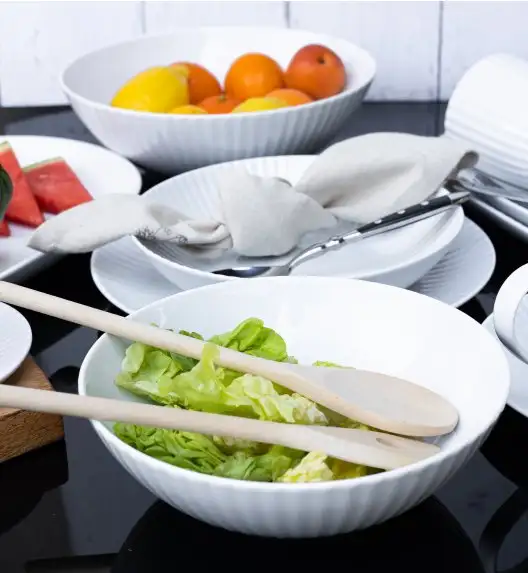 LUBIANA DAISY Salaterka 17 cm | biała porcelana | luz x 12 sztuk