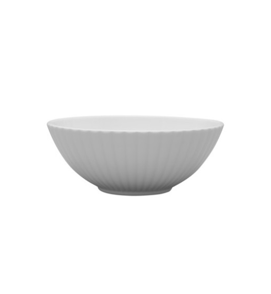 LUBIANA DAISY Salaterka 21 cm x 12 sztuk | biała porcelana | luz