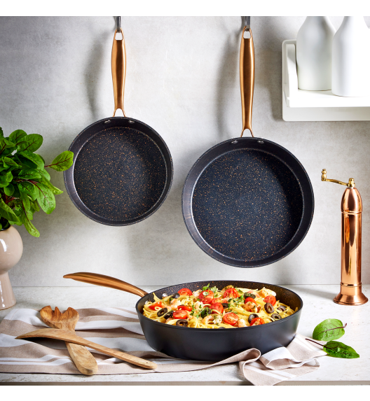 MG HOME | ROSE GOLDKOMPLET 2 PATELNI 24/28 CM