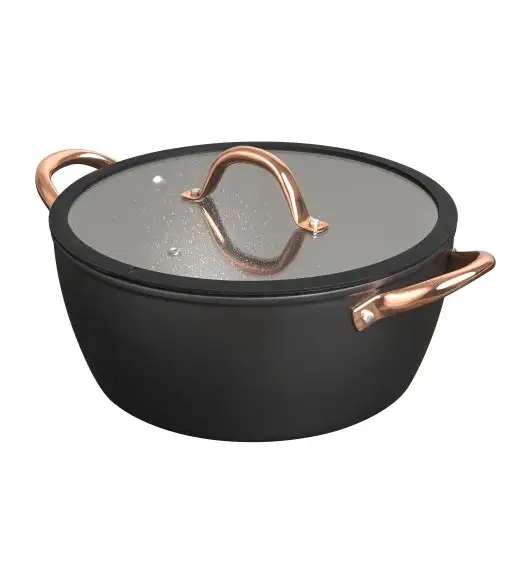 MG HOME | ROSE GOLD KOMPLET GARNKÓW ALUMINIOWYCH 6 EL.