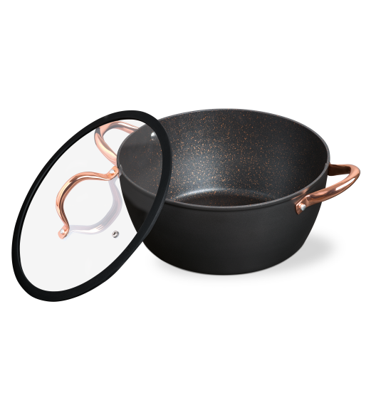 MG HOME | ROSE GOLD KOMPLET GARNKÓW ALUMINIOWYCH 6 EL.