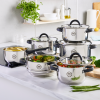 MG HOME | BLACK KOMPLET GARNKÓW 10 EL. / STAL NIERDZEWNA