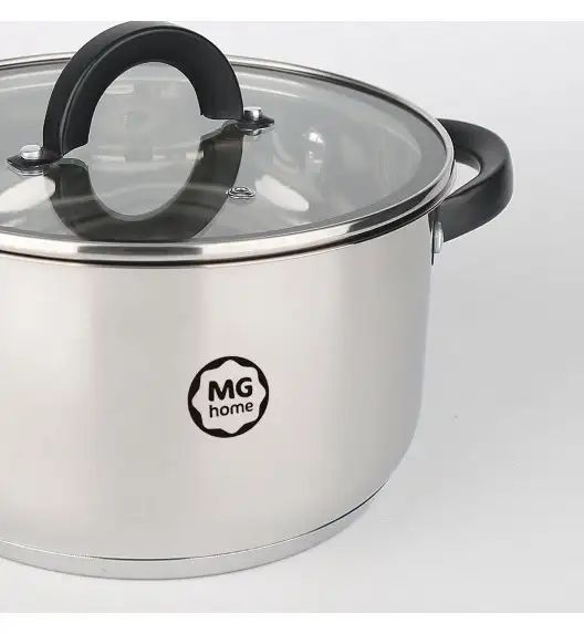 MG HOME | BLACK KOMPLET GARNKÓW  6 EL. / STAL NIERDZEWNA