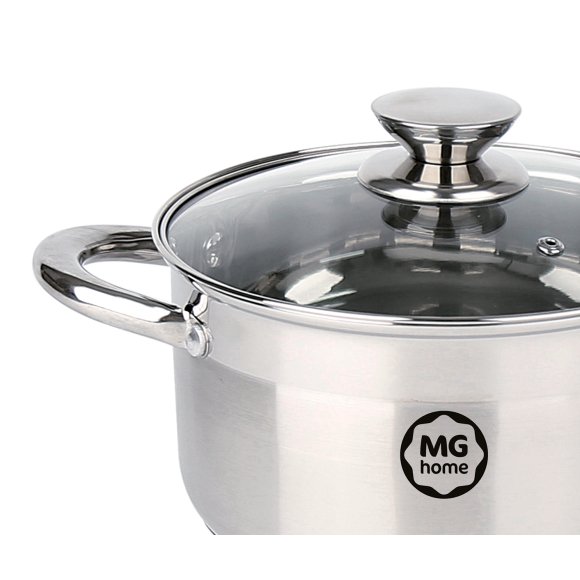 MG HOME | MODERNO STEEL BRUSHED KOMPLET GARNKÓW 8 EL.