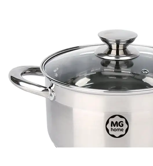 MG HOME | MODERNO STEEL BRUSHED KOMPLET GARNKÓW 9 EL.