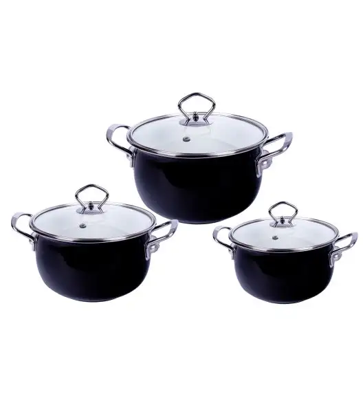 MG HOME | RUSTICO KOMPLET GARNKÓW 6 EL. / EMALIOWANE