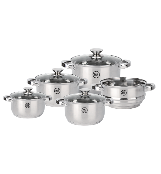 MG HOME | VERSO KOMPLET GARNKÓW 9 EL. STAL NIERDZEWNA