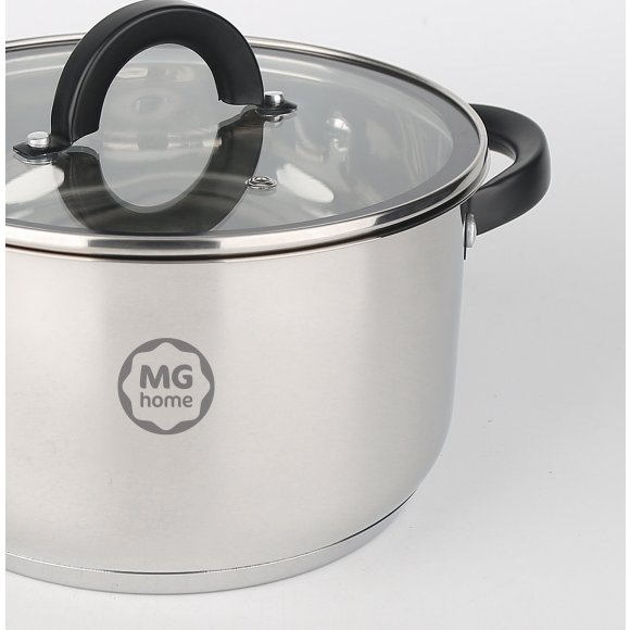 WYPRZEDAŻ! MG HOME | BLACK KOMPLET GARNKÓW  + RONDEL 9 EL.