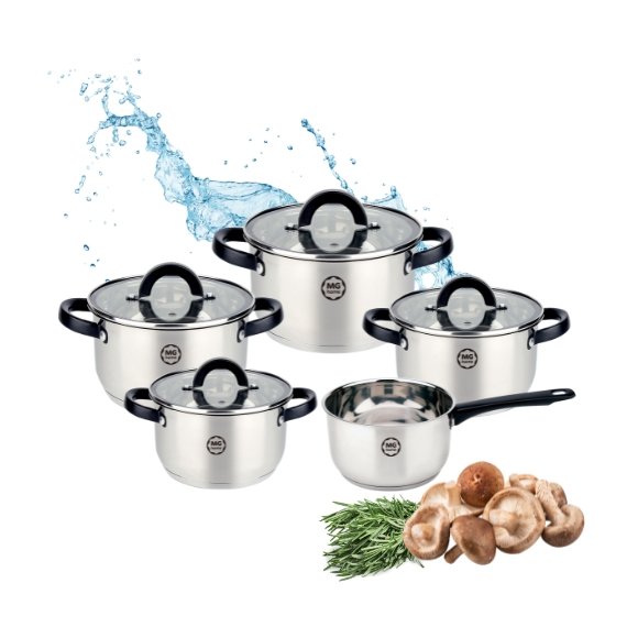 MG HOME | BLACK KOMPLET GARNKÓW  + RONDEL 9 EL.