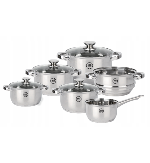 MG HOME | VERSO GARNKI 10 EL.+ WKŁAD DO GOT. NA PARZE