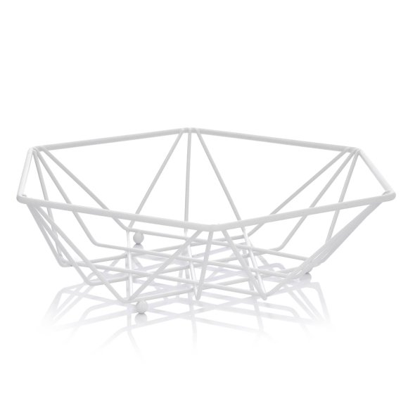AMBITION DECOR KOSZYK DEKORACYJNY 26CM BIALY