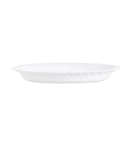 LUMINARC TRIANON WHITE Półmisek owalny 22 cm | biały | szkło hartowane | H4126