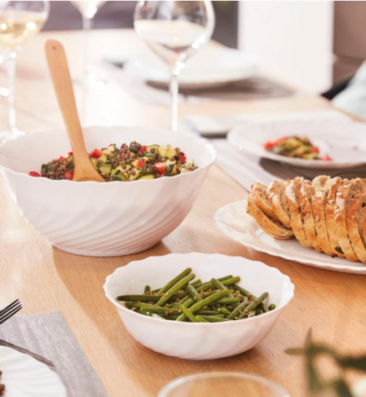 LUMINARC TRIANON WHITE Salaterka 12 cm / szkło hartowane | H4917