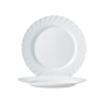 LUMINARC TRIANON WHITE Talerz obiadowy 27 cm | biały | szkło hartowane | 68977/V8353