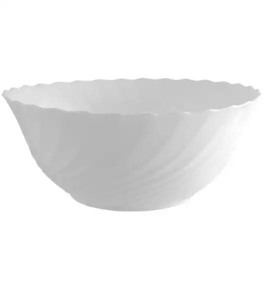 LUMINARC TRIANON WHITE OPK | Komplet obiadowy 19 el dla 6 os z salaterką | szkło hartowane | 144