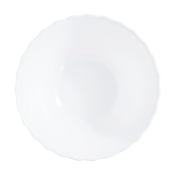 LUMINARC TRIANON WHITE OPK | Komplet obiadowy 19 el dla 6 os z salaterką | szkło hartowane | 144