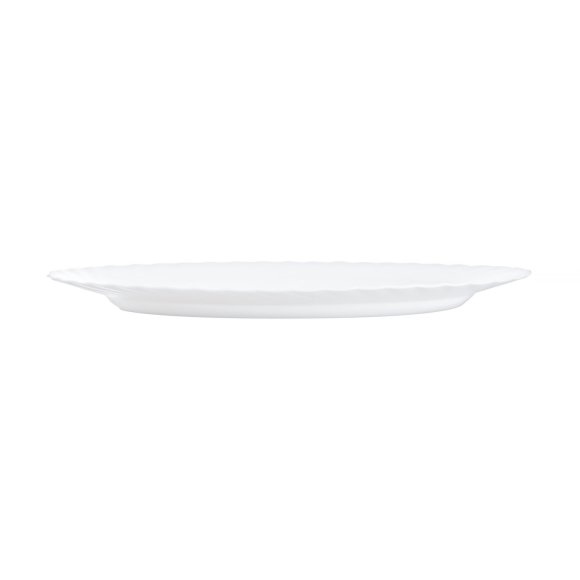 LUMINARC TRIANON WHITE Talerz obiadowy 27 cm - 6 SZT. | biały | szkło hartowane | 68977/V8353