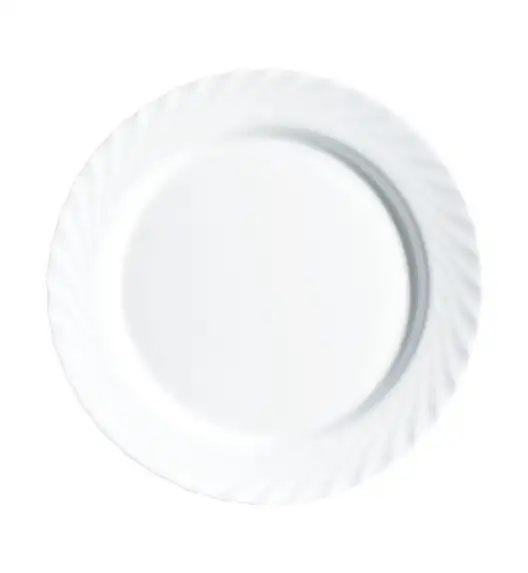 LUMINARC TRIANON WHITE OPK | Komplet obiadowy 38 el dla 12 os z salaterkami | szkło hartowane | 144